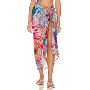 Revolve x Agua Bendita Sarong Marine Cover Up Pareo One Size NWOT